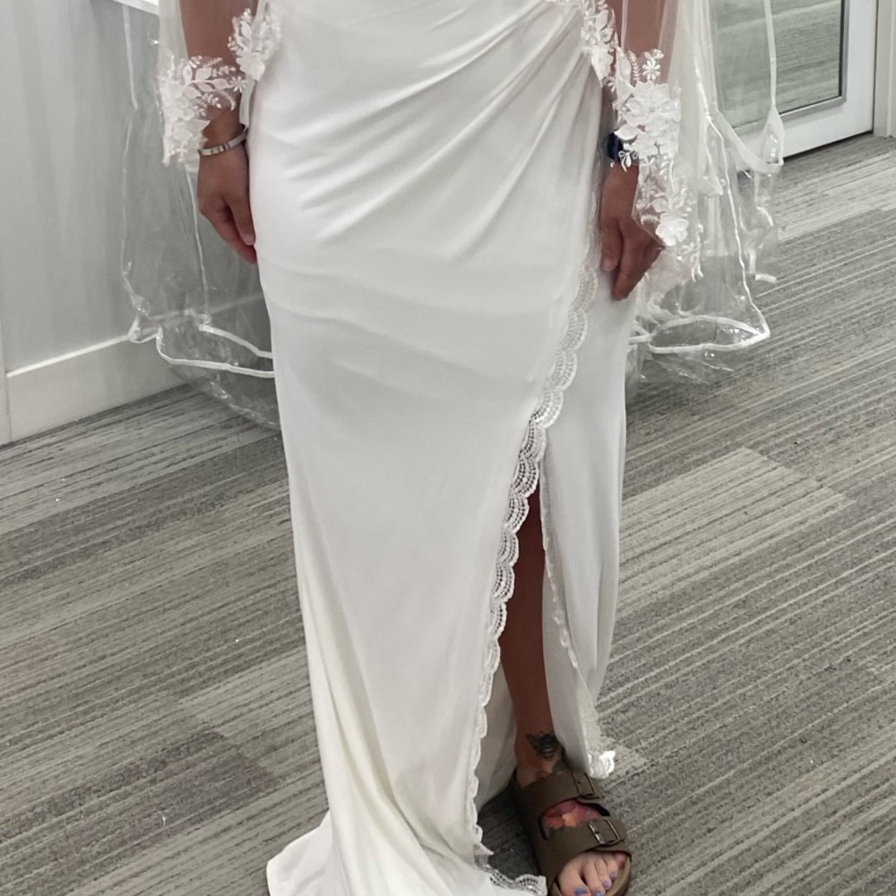 Simple White Wedding Dress